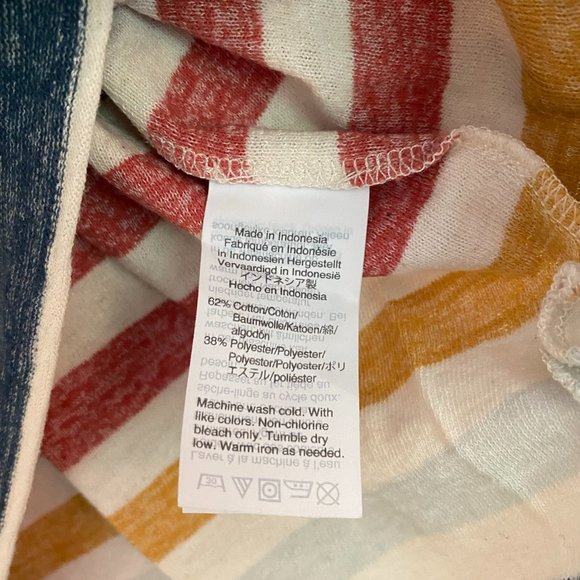 SOLD EUC Madewell Skyline V-Neck Tee - Jay Stripe - M - Picture 5 of 7